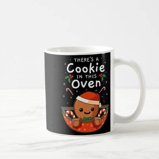 Christmas Pregnancy Gingerbread Man Baby Cookie In Kaffeetasse (Rechts)