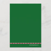 Christmas Pregnancy Photo Announcement Card- Mommy Menükarte (Rückseite)