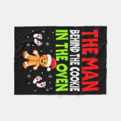 Christmas Pregnancy The Man Behind The Cookie In T Fleecedecke (Vorderseite (Horizontal))