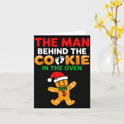 Christmas Pregnancy The Man Behind The Cookie In T Karte (Gelbe Blume)