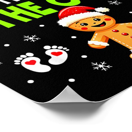 Christmas Pregnancy The Man Behind The Cookie In T Poster (Ecke)