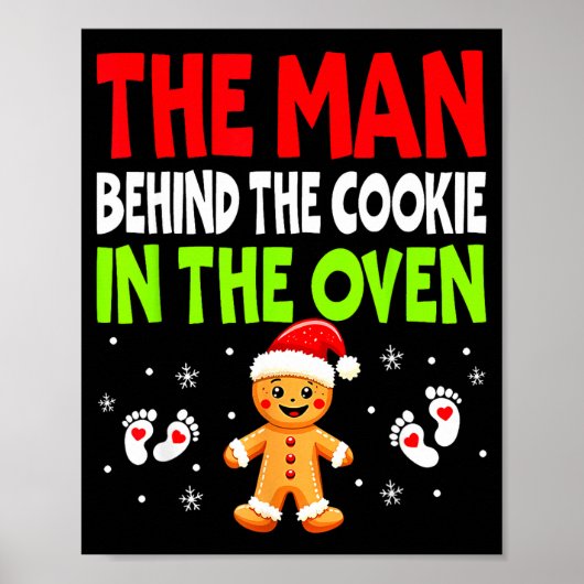 Christmas Pregnancy The Man Behind The Cookie In T Poster (Vorne)