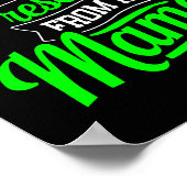 Christmas Present From My Mama Digital Art T Shirt Poster (Ecke)