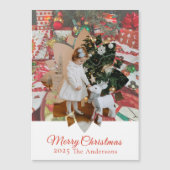 Christmas Present Photo Holiday Magnetic Magnetkarte (Vorderseite)