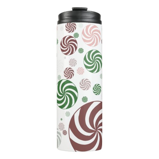 Christmas Pretzel Thermal Tumbler – Festive Thermosbecher (Vorderseite)