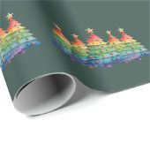 Christmas Pride Rainbow LGBTQ Equal Rights Gay Geschenkpapier (Rolleneckpunkt)