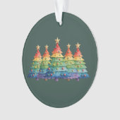 Christmas Pride Rainbow LGBTQ Equal Rights Gay  Ornament (Vorderseite)