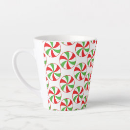Christmas Print Coffee Mug  Candy Cane Cup Milchtasse