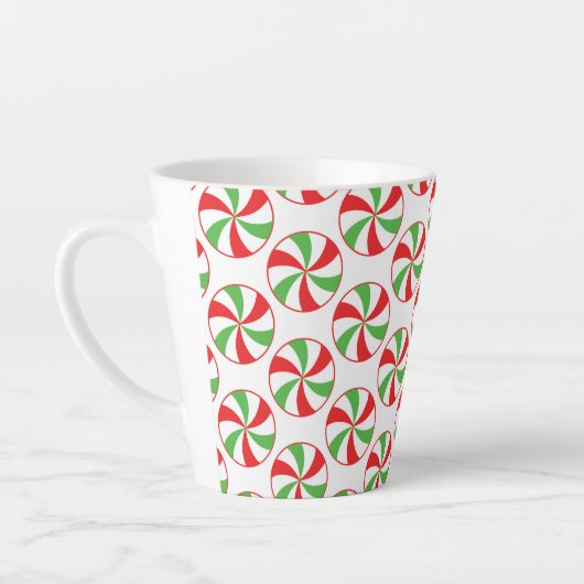 Christmas Print Coffee Mug Candy Cane Cup Milchtasse (Links)