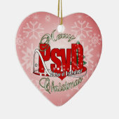 CHRISTMAS PsyD Doktor der Psychologie Keramikornament (Rechts)