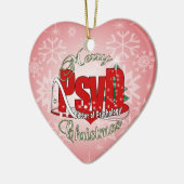 CHRISTMAS PsyD Doktor der Psychologie Keramikornament (Links)