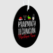 Christmas PT Pharmacy Tech Technician Ornament (Vorderseite)