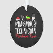 Christmas PT Pharmacy Tech Technician Ornament (Vorderseite)