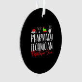 Christmas PT Pharmacy Tech Technician Ornament (Vorderseite)