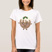 Christmas Pudding Kawaii T-Shirt (Vorderseite)