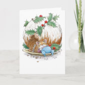 Christmas Pudding Mouse von Wallace Tripp Karte (Vorderseite)