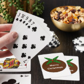 Christmas Pudding Playing Cards Spielkarten (In Situ)