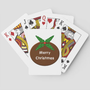 Christmas Pudding Playing Cards Spielkarten
