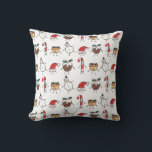 Christmas Pudding Snowman Candy Cane Cushion Kissen<br><div class="desc">In diesem Weihnachtskissen findet sich die "Weihnachtszeit-Crew". Eine Gruppe von niedlichen kleinen Weihnachtsfiguren,  die Liebe haben,  sich zu amüsieren und zu Weihnachten Unfug zu machen. Die Crew umfasst: Schneemann,  Weihnachtsmannmütze,  Weihnachtsbaum,  Minzkuchen und Candy Cane.</div>