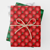 Christmas Puffy Quilted Trio Geschenkpapier Set (Beispiel)