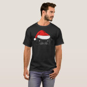 Christmas Pug Dog In Your Pocket T-Shirt (Vorne ganz)