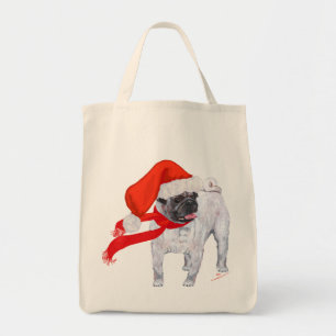 Christmas Pug Tragetasche