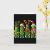 Christmas Pun Ckle Lights Funny Vegetable Holiday Karte (Gelbe Blume)