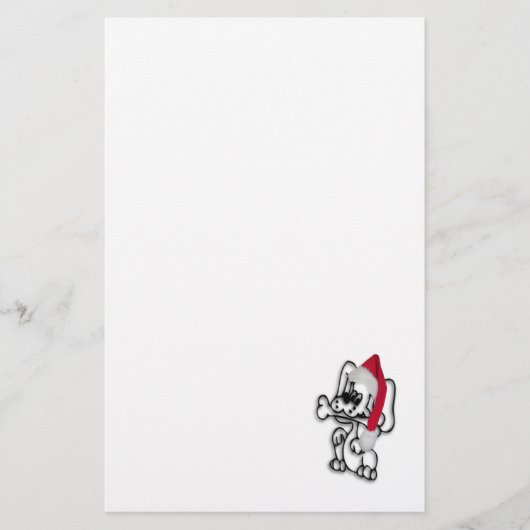 Christmas Puppy Briefpapier (Vorderseite)