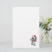 Christmas Puppy Briefpapier (Stehend Vorderseite)
