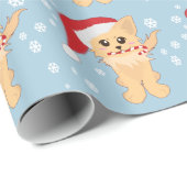 Christmas Puppy Geschenkpapier (Rolleneckpunkt)
