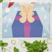Christmas Puppy Handtuch (Gefaltet)