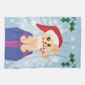 Christmas Puppy Handtuch (Horizontal)