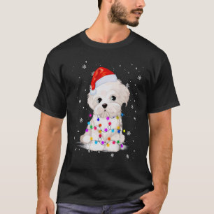 CHRISTMAS PUPPY IN CHRISTMAS LIGHTS ANGELEGT T-Shirt