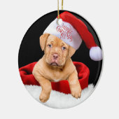 Christmas Puppy Keramik Ornament (Links)