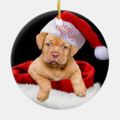 Christmas Puppy Keramik Ornament (Hinten)