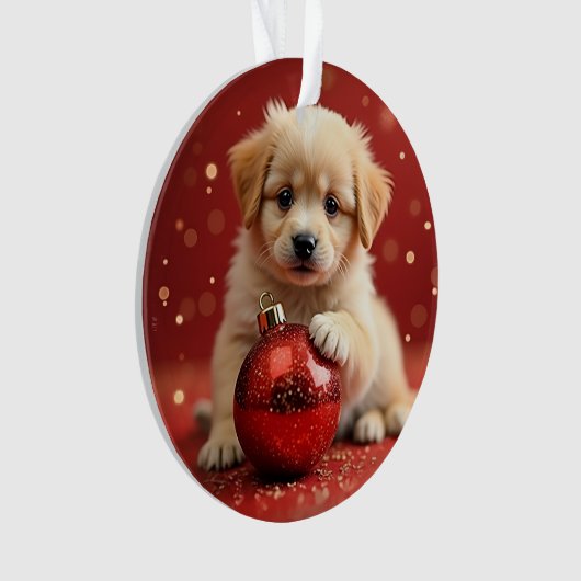 Christmas Puppy Ornament (Vorderseite)