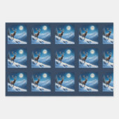 Christmas Puppy, Santa, Reindeer Geschenkpapier Set (Vorderseite 3)