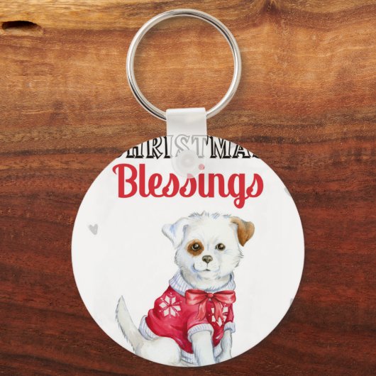 Christmas Puppy Schlüsselanhänger (Vorderseite)
