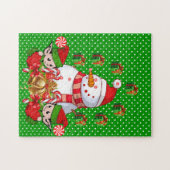 Christmas Puzzle Snowman Elf (Horizontal)