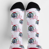 Christmas Pygmy Baby Goat wünscht Socken (Oben)