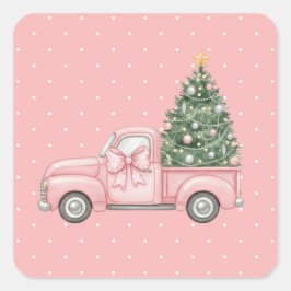 Christmas Quadratischer Aufkleber