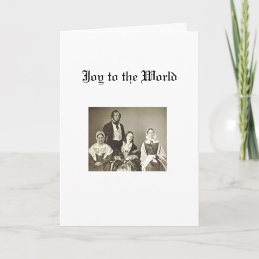 Christmas - Quaker Family Feiertagskarte (Vorderseite)