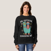 Christmas Quarantine Pajama Sloth Sweatshirt (Vorne ganz)