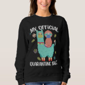 Christmas Quarantine Pajama Sloth Sweatshirt (Vorderseite)