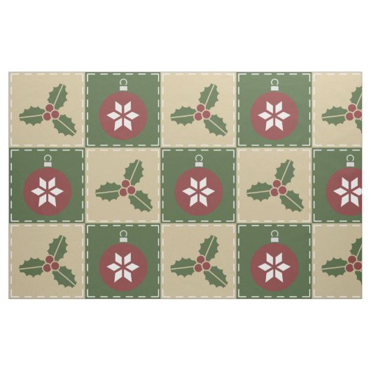 Christmas Quilt Fabric Stoff (Fat Quarter (45,7 x 55,9 cm))