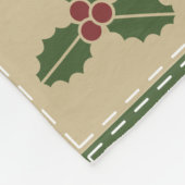Christmas Quilt Fleece Blanket (Ecke)