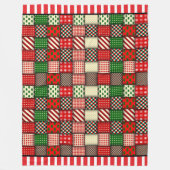 Christmas Quilt Kariert Fleecedecke (Vorderseite)