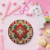 CHRISTMAS QUILT PATTERN ~ Niedlich ~ Pappteller (Party)