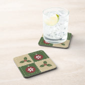 Christmas Quilt Square Untersetzer (Rechte Seite)