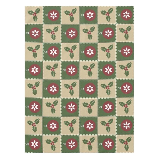 Christmas Quilt Tablecloth Tischdecke (Vorderseite)